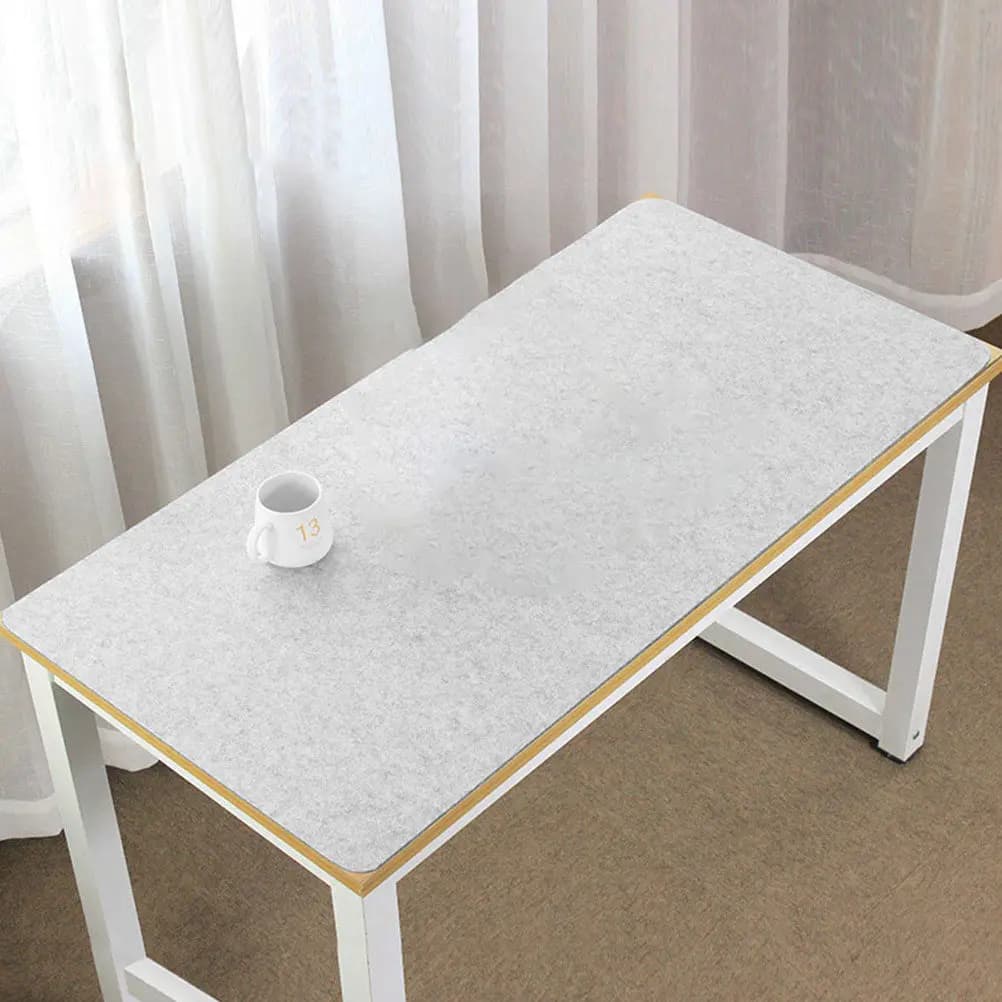 Tappetino per Mouse da Scrivania Grande e Esteso, Grigio, Superficie Liscia Antiscivolo, Perfetto per Ufficio, Casa, Lavoro e Gaming