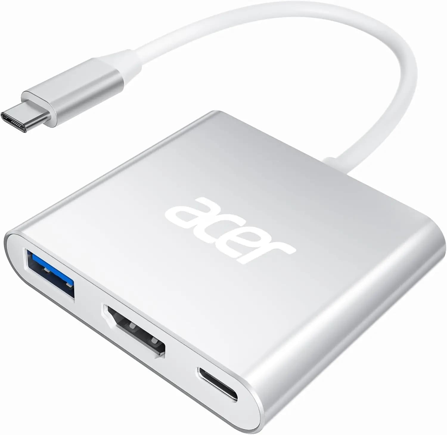 Adattatore da USB C a HDMI con 4K, 100W PD, USB-A 3.0 per MacBook, iPad, Tablet