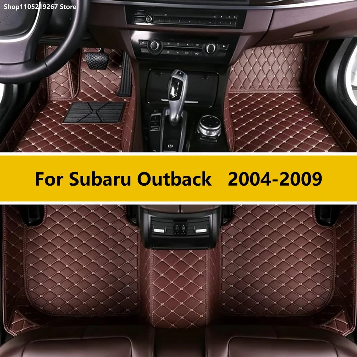 Tappetini auto per Subaru Outback 2004 2005 2006 2007 2008 2009 Tappeti Tappetino in pelle Tappeti durevoli Set di tappetini antisporco