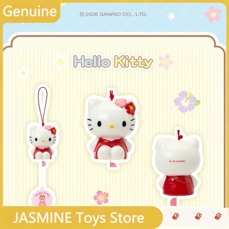 Authentic Sanrio Wind Series Hello Kitty Wind Chime Decoration Collectibles Pendant Keychain Birthday Gift