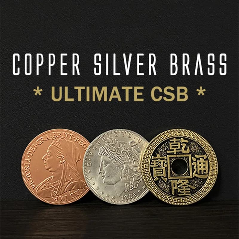 Ultimate CSB 2.0 Trucchi magici Rame Argento Ottone Transposizione Primo piano Illusioni Mentalismo Moneta Appare Vanish Trasformare Magia