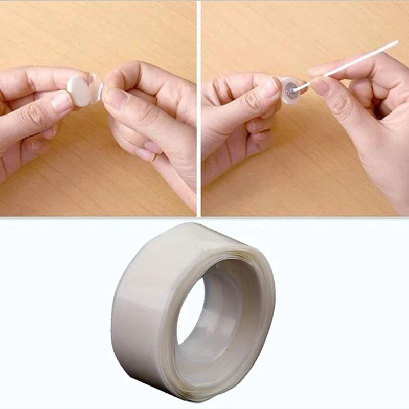 Candle Making Wicks Stickers Transparent Fixed Glue DIY Candles Dots 12mm Candle Wick Adhesive Tape Candle Fixed Tape
