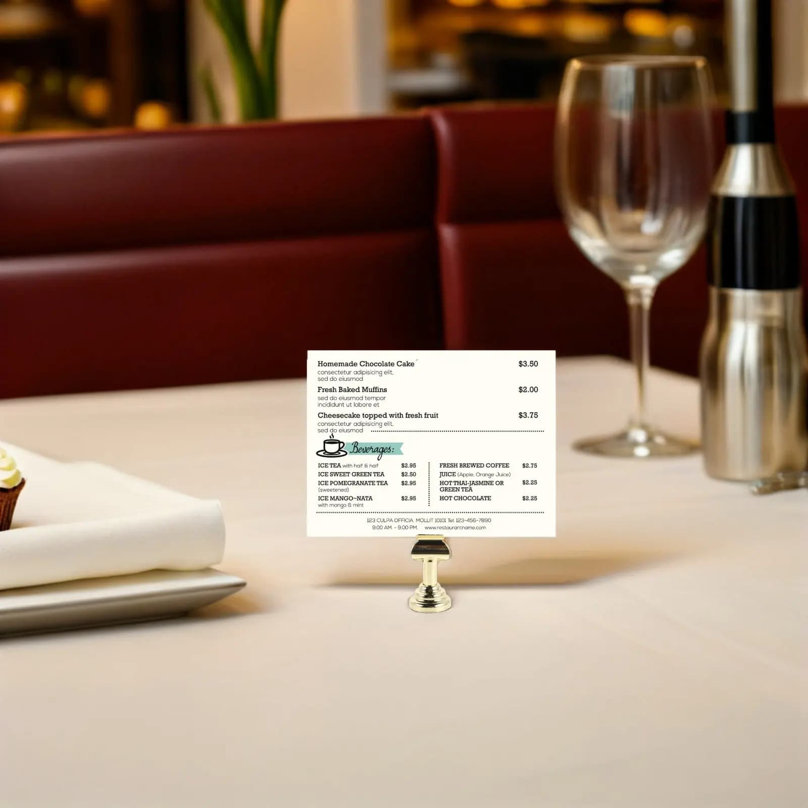 Set di 4 Porta-Segnaposto in Metallo, Supporto per Segnaposto da Tavolo per Matrimoni, Clip Stabile per Menu, Espositore per Biglietti da Visita, Porta-Etichette per Catering