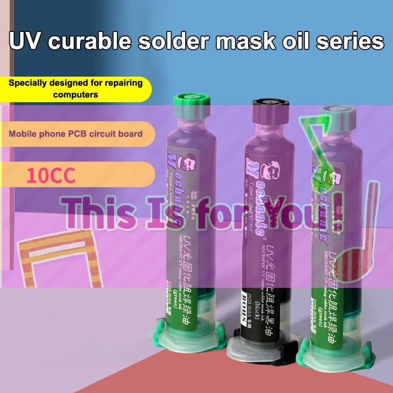 【HMA】6 Colors Oil UV Photosensitive Solder Mask Ink BGA PCB Motherboard Paint Prevent Corrosive Arcing
