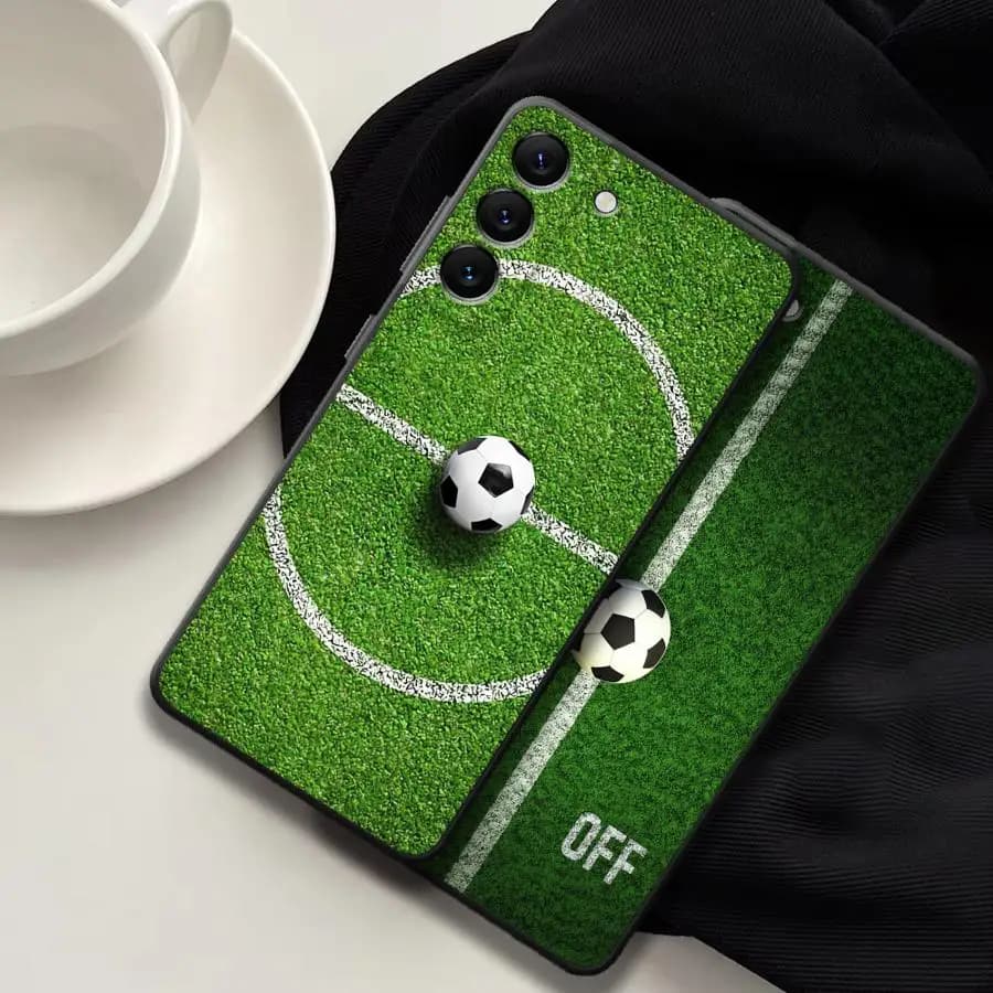 Cover per Samsung Galaxy A05 A23 A37 A25 A16 A73 A51 A06 A57 A15 A55 A70 A12 A52 A17 A13 A36 A41 A50 A53 - Tema Calcio