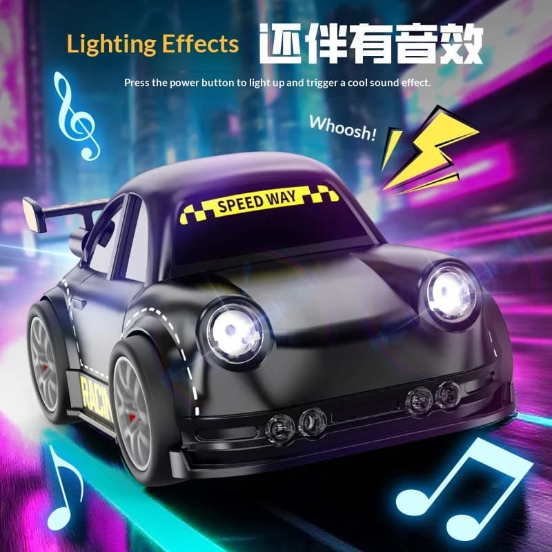 Mini Auto RC con Controllo Gestuale, Seguimento Automatico, Sensore Intelligente, Veicolo per Acrobazie con Induzione Manuale, Luci LED Creative, Regalo Fantastico per Bambini