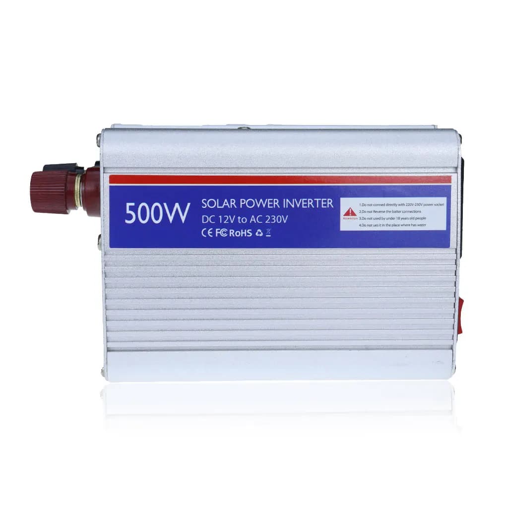 500W Sine Wave Vehicle Power Converter DC 12V to AC 230V Overload Protection Adapter Outdoor Travelling Inverter