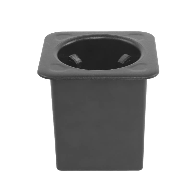 Il camper per camper in stile aggiornato OEM parte il tavolino da caffè in plastica nera con portabicchieri da tè