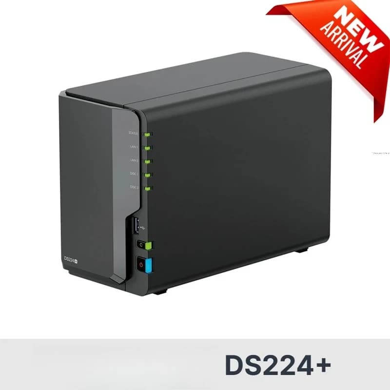 DS224+ NAS a 2 Bay per Archiviazione di Rete DiskStation (Senza Dischi)