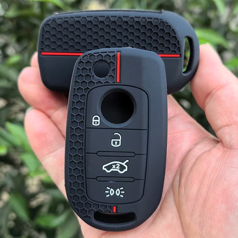 Nuova custodia per chiave in silicone per Fiat Cronos Egea 500X Toro Tipo per Dodge Neon Keyless Fob Shell Skin Portachiavi Holder Protector