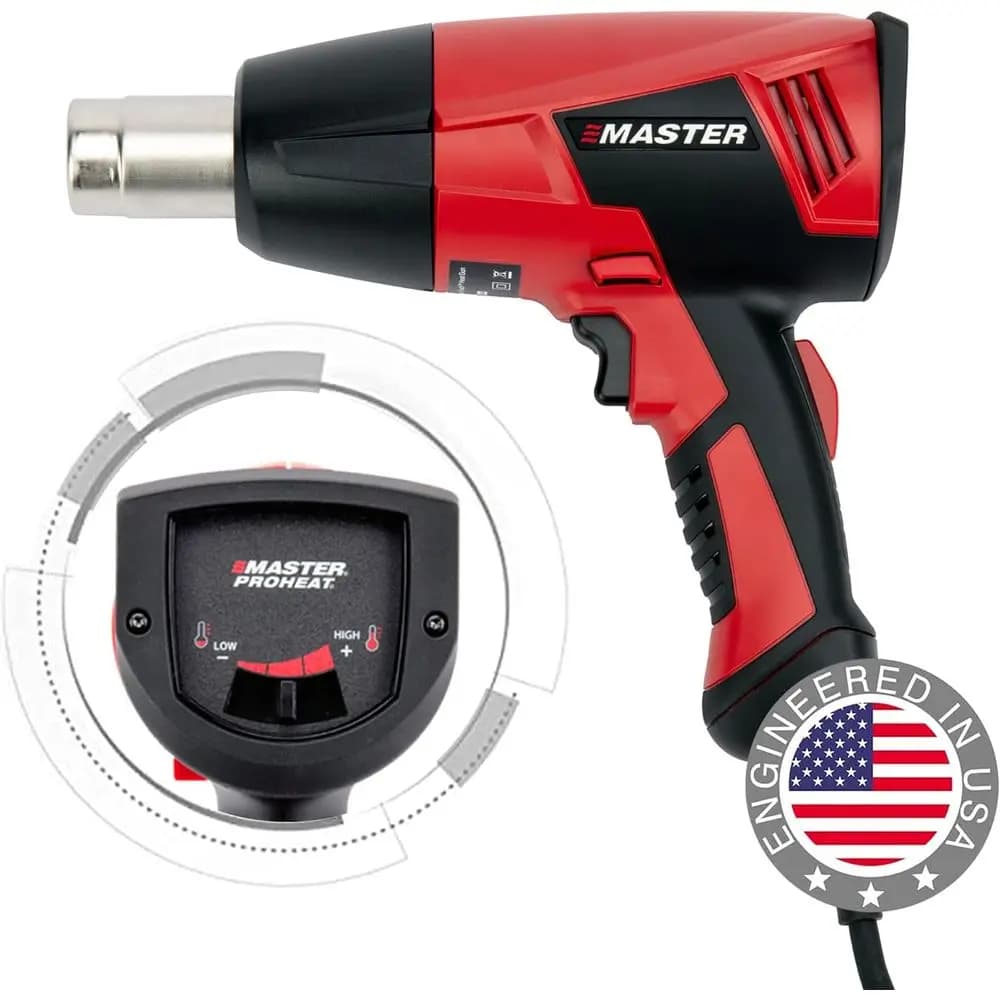 Proheat PH-1100A Pistola Termica Elettrica Industriale Professionale, Elemento Riscaldante a Cambio Rapido, Temperatura 1200 & 600, 1560 Watt, 120V, 13A, En