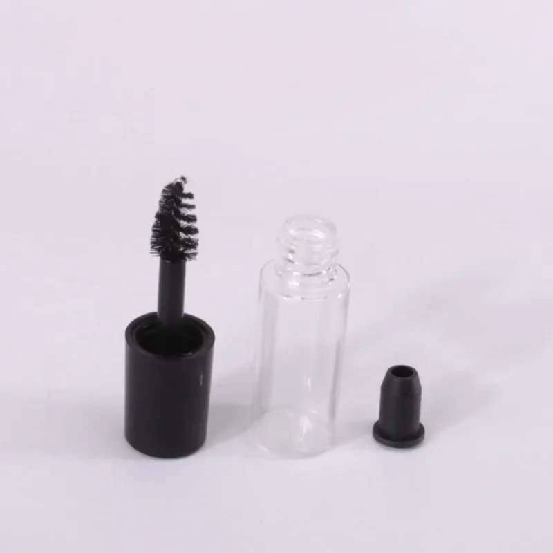 Wholesale 27 pcs 3 ml Black Cap Transparent Bottle Mascara Lip Gloss Reusable Tubes Small Champion Lipgloss Tubes