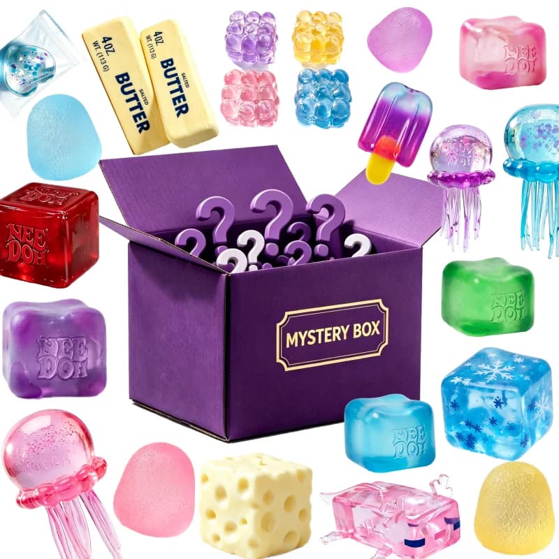 Surprise Blind Box NeeDoh Nice Cube Dr Pepper Design Soft Squeeze Decompression Stress Relief Toy