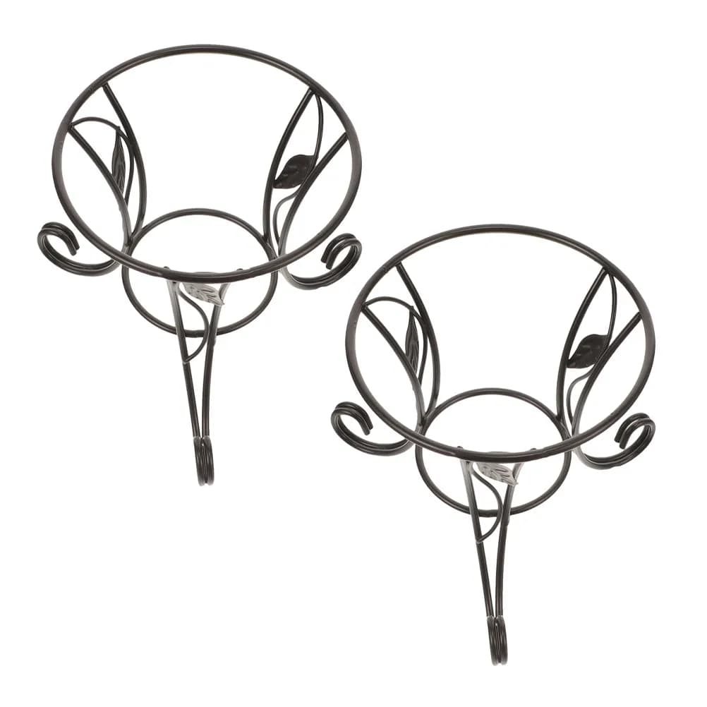 2 Pezzi Supporto in Metallo Stile Europeo per Sfera Riflettente da Giardino, Base Elegante per Esposizione di Sfere di Cristallo