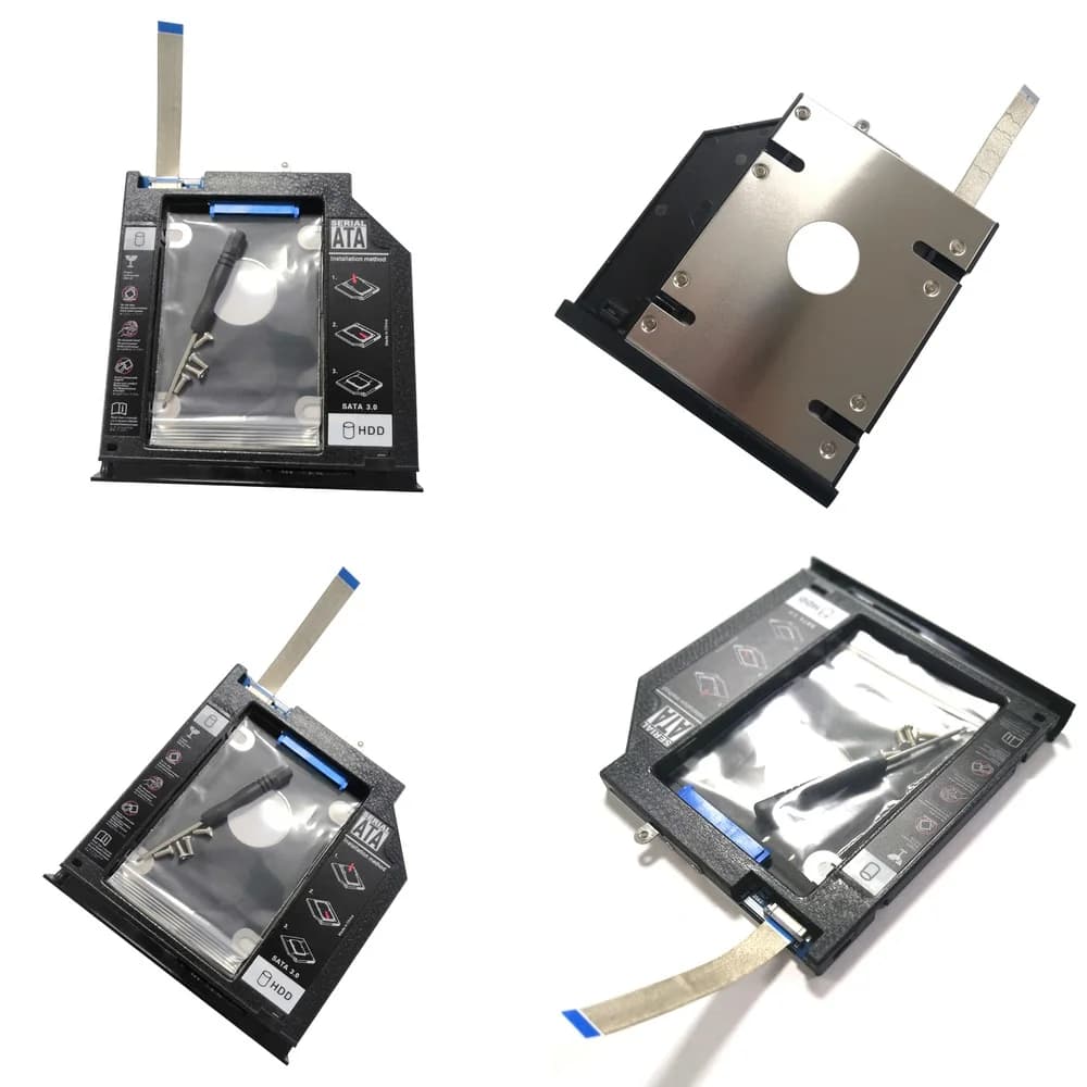 Alloggiamento/Case per secondo disco rigido (HDD/SSD) per laptop Dell 3467 3468 3476 3478 3567 3568 3576 - Kit di aggiornamento SATA da 2,5 pollici