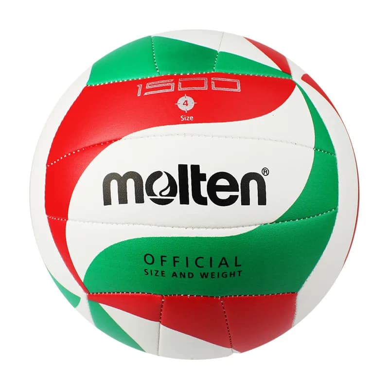 Pallavolo Molten VM1500-SH, palla da allenamento da competizione morbida in pelle PU certificata per pallavolo globale per esami scolastici e partite