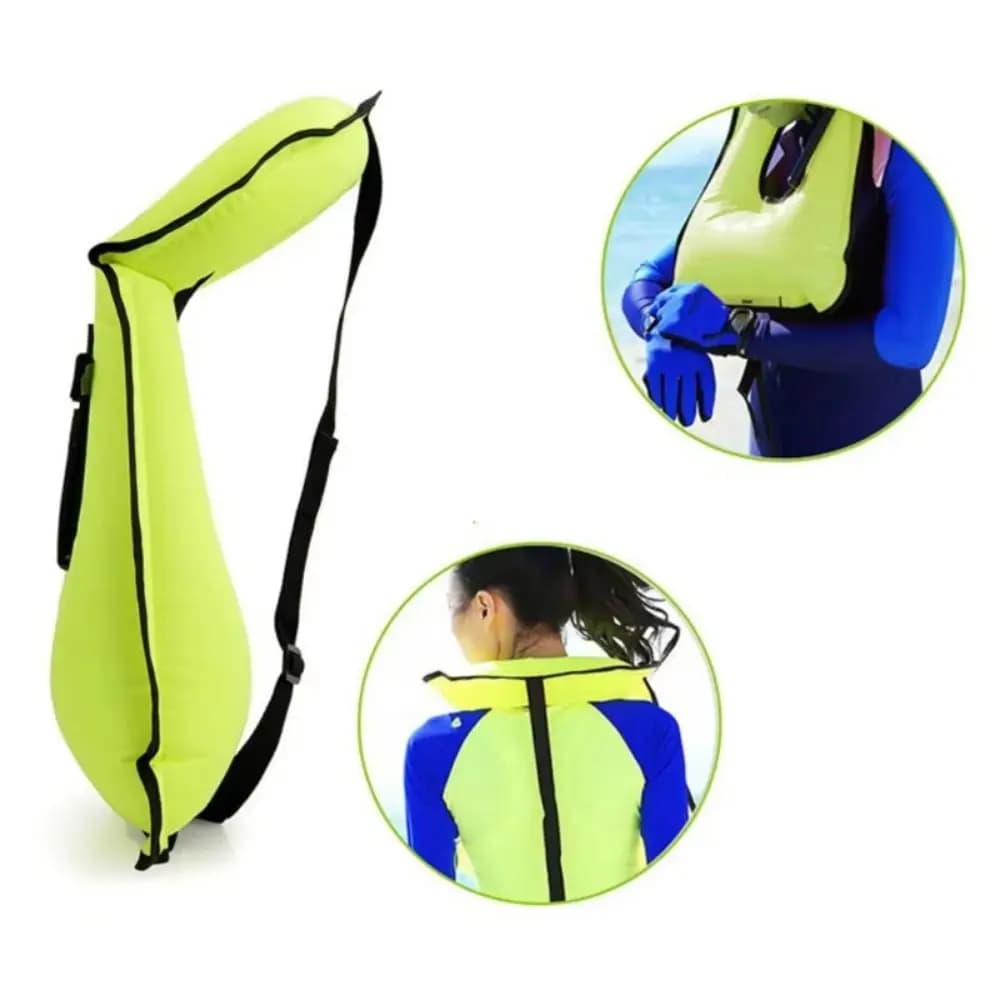 Inflatable Inflatable Swim Vest Outdoor Safety Diving Snorkeling Swimming Jackets Floating Lightweight Swim Life Saving Vest