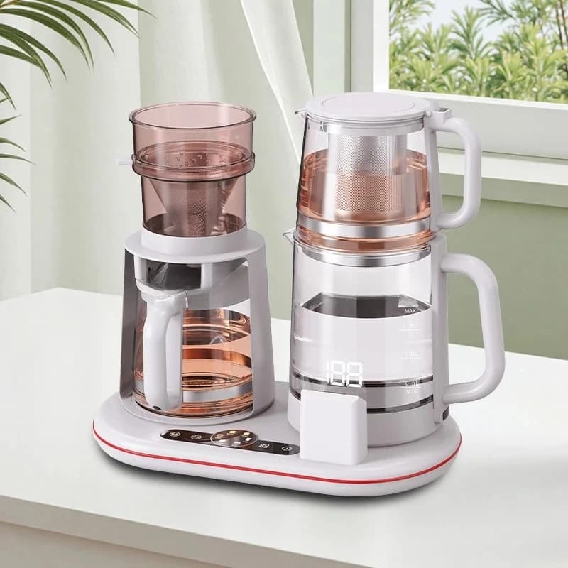 Multifunctional Glass Kettle Smart Double Wireless Teapot Electric Teapot Set Digital Temperature Control