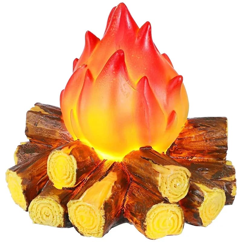 Designed Wooden LED Fire Lamp Desk Lamp Ornament Lamp For Home Vacation Decorations Atmospheric light Night coal light Artificial bonfire Lam