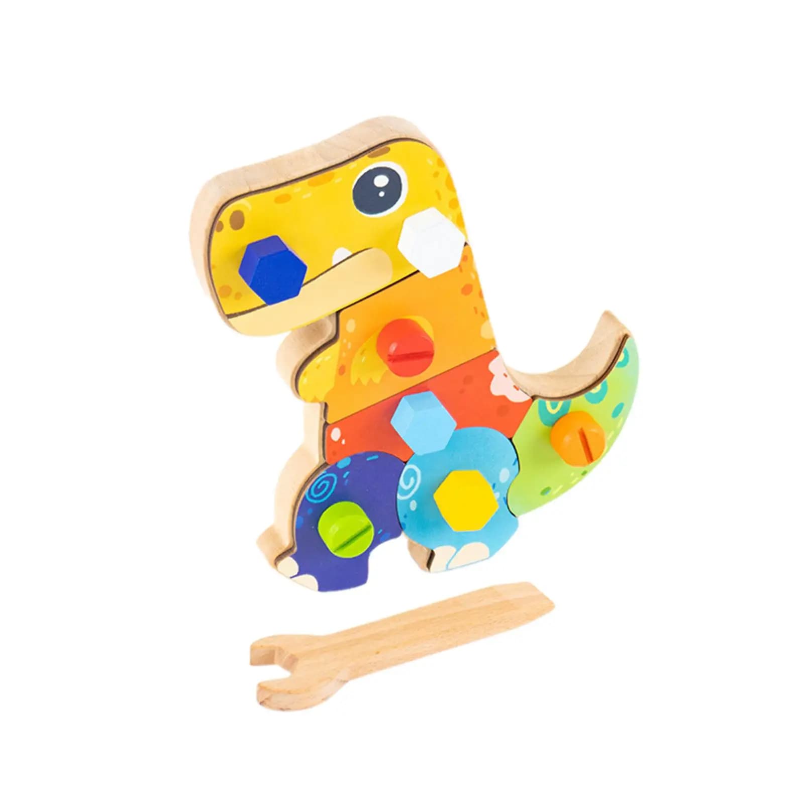 Set di Cacciaviti a Tema Dinosauro, Giocattoli Sensoriali Montessori per lo Sviluppo Precoce, per Bambini di 3 4 5 6 Anni in Classe Prescolare