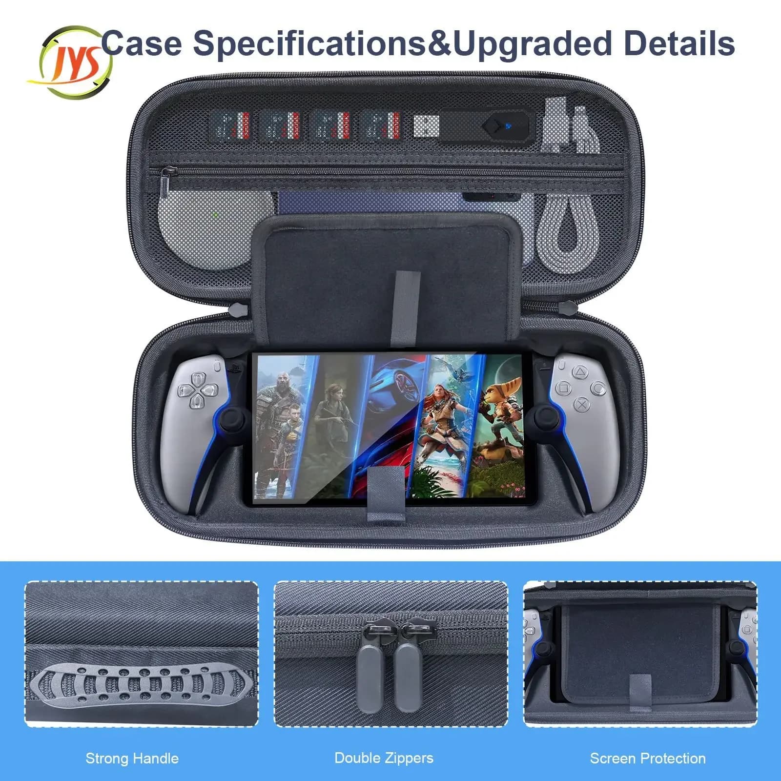 Borsa da trasporto per PS5 Portal, custodia portatile da viaggio per console di gioco portatile Sony PlayStation Portal e accessori