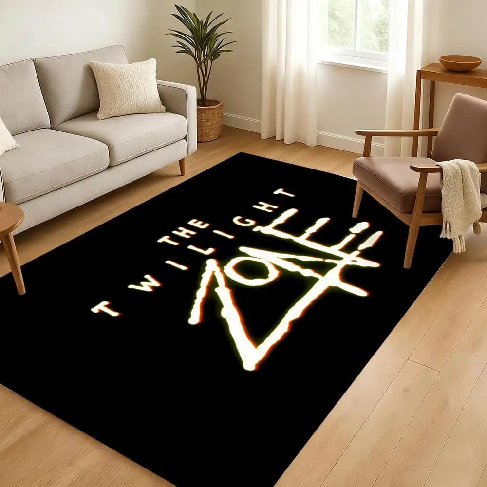Tappetino da pavimento Designs Tv Show The Twilight Zone, morbido e ispessito, antiscivolo, per soggiorno, decorazioni per la casa, tappeti in flanella