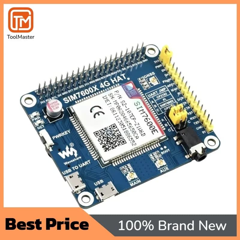 【Offerta Speciale】HAT LTE Cat-1 SIM7600E OEM Professionale per Raspberry Pi, Applicazioni IoT/M2M 3G/2G/GNSS per Sud-est Asiatico, Asia Occidentale ed Europa