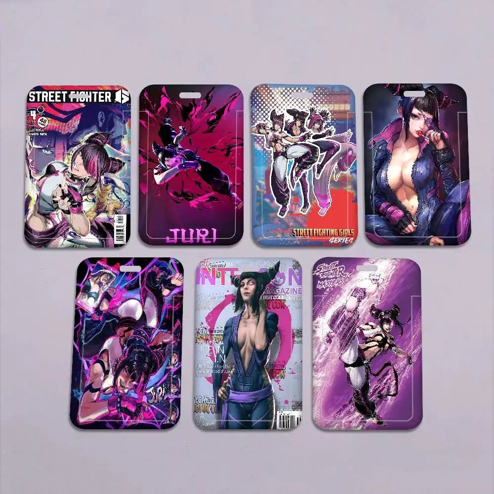 Porta Badge/Porta Tessere J-Juri Game S-Street Fighter con Laccetto da Collo