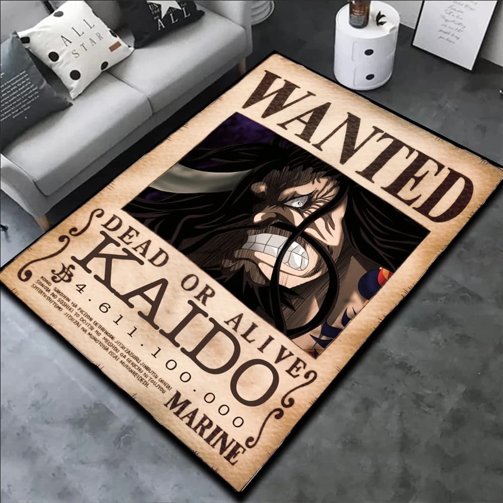 Animes Rug Popular Style Kaido Luffy Edward Newgate One Piece Ace Customize Cartoon Rug Handmade Carpet Area Rug for Home Decor