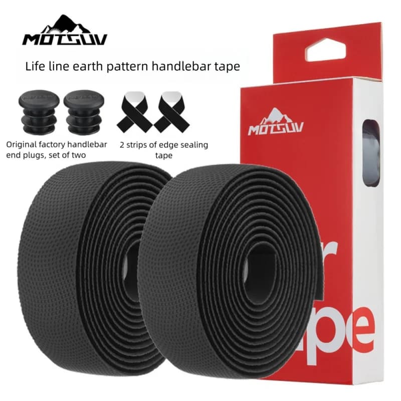 Silicone Road Bike Drop Bar Handlebar Tape, Non-Slip Wear Resistant Shock Absorbing Wrap for Outdoor Road Bicycle Cycling Gear