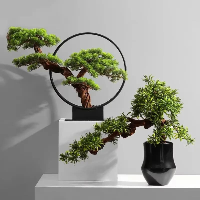 Vendite dirette in fabbrica Piante vive alte 2 m Alberi bonsai da interno Pino artificiale per la decorazione domestica