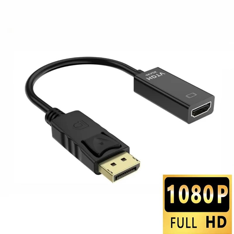 4K DisplayPort To HDMI-compatible DP To HDMI-compatible Cable Adapter Male To Compact Portable Design For Everyday Use Holder