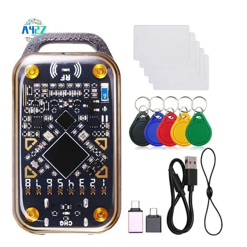 A42Z-Chameleon Ultra RFID Lettore di chip intelligente Emulatore di smart card Duplicatore NFC ID IC Card Decode + 5XUID Portachiavi/Scheda
