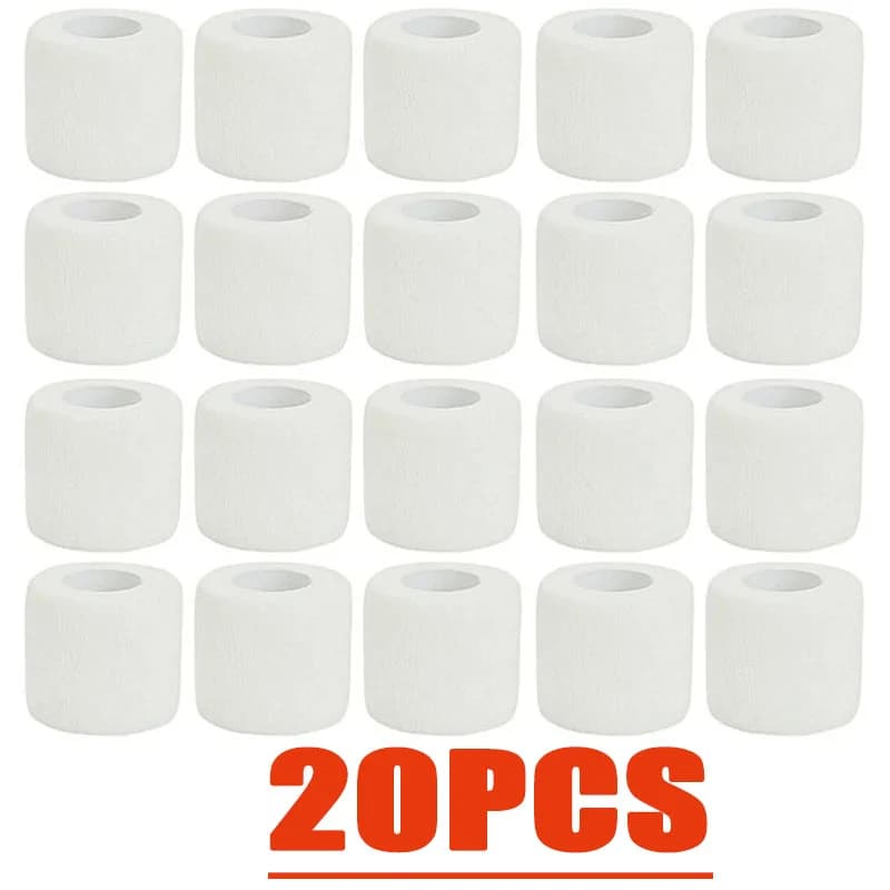 1/10/20 Pcs Bianco Sport Autoadesiva Benda Elastica Wrap Tape Elastoplast Per Ginocchio Supporto Pad Dito Caviglia Palmo