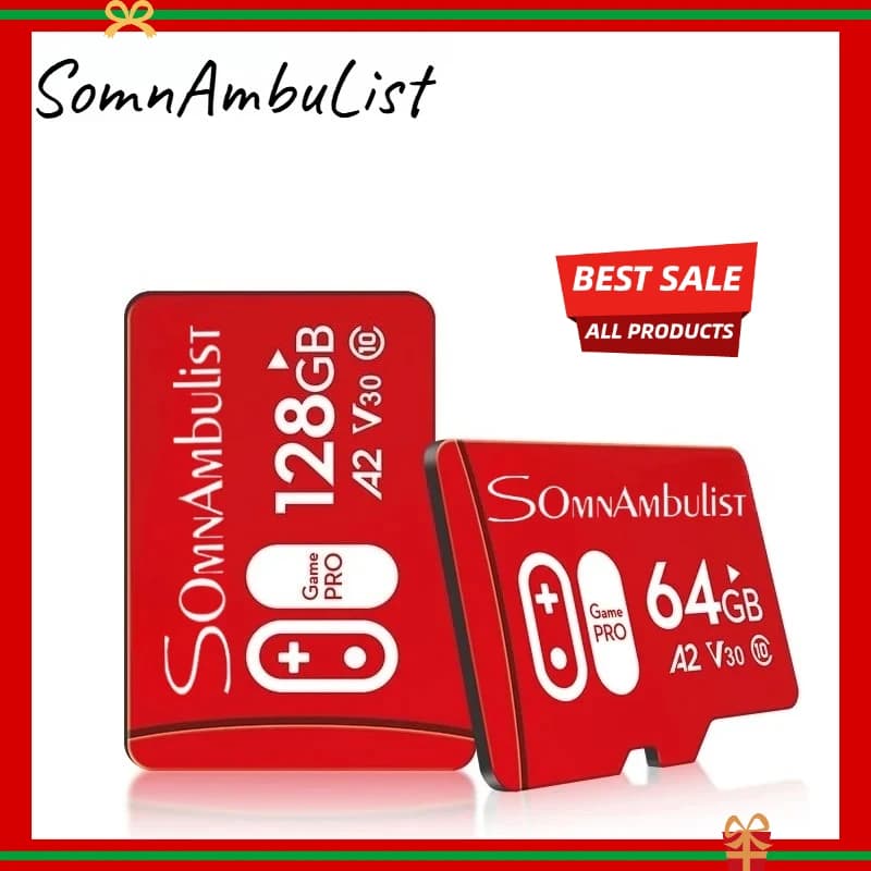 SomnAmbuList Micro tf SD Card 32GB 64GB High Speed Class 10 Real Capacity Mini SD Memory Card TF Card for Smartphone