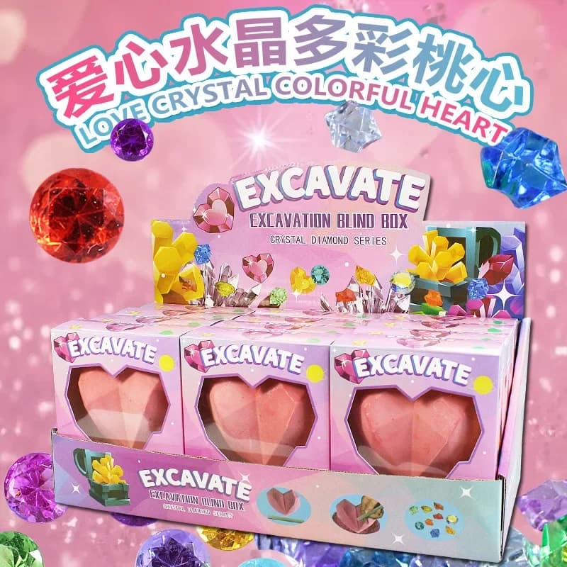 Kit di Scavo Archeologico Fai-da-Te con Gemme da Sirena per Bambini - Puzzle Artigianale, Scatola a Sorpresa per Scavare Tesori, Gioco Educativo