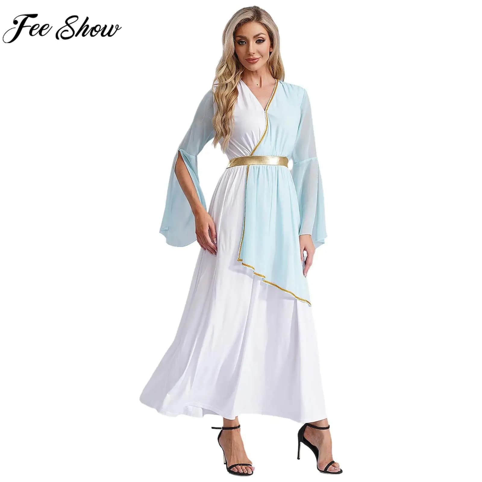Donne Antico Greco Romano Toga Halloween Festa A Tema Goddesses Regina Principessa Costume Cosplay Chiesa Coro Adoro Abito Abito