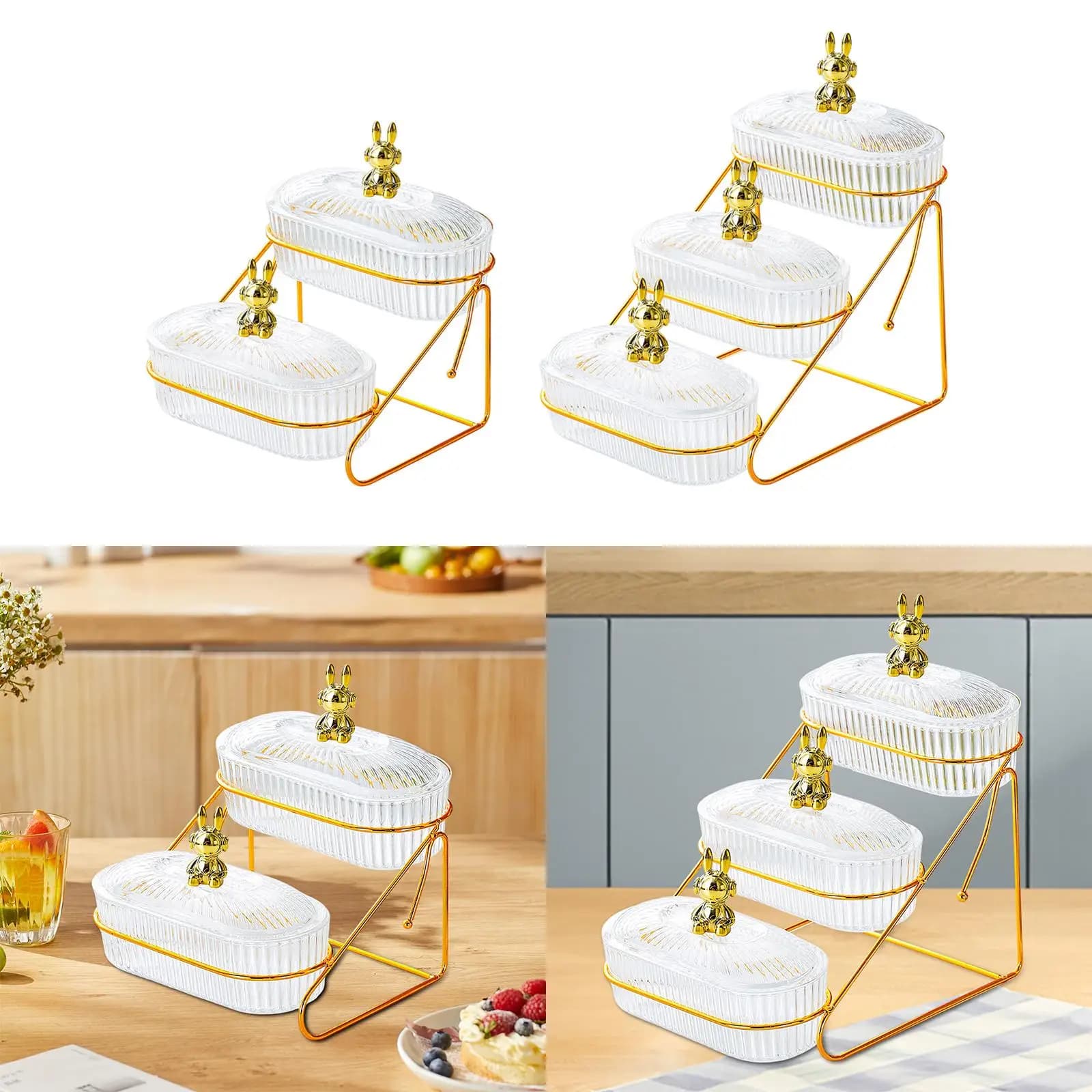 Vassoio per Frutta Secca con Coperchio a Forma di Animale, Contenitore Multiuso per Antipasti, per Cucina, Feste, Matrimoni, Soggiorno, Banchetti