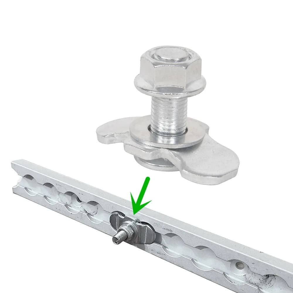 M10 * 30 Gancio in ferro Kit corda di ancoraggio Gancio per vite di ancoraggio Binario per compagnia aerea Accessori moto per corde per barche per auto Catena per cinghia