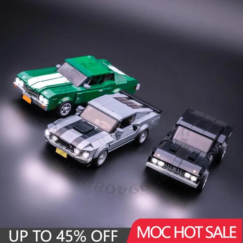 1087 PCS Speed King Series Set di pacchetti per auto Supercar Modello da corsa Building Block Mattoni Tecnologia creativa Assemblaggio Regali giocattolo fai da te