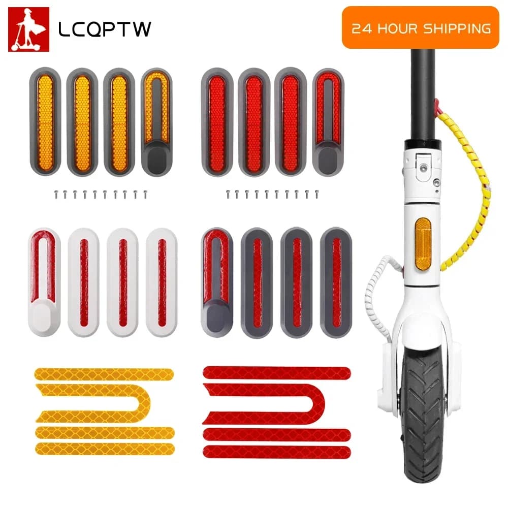 Copriruota riflettente Proteggi guscio per Xiaomi 3 Scooter elettrico M365 Pro 2 1s Tubo di sicurezza anteriore posteriore Parti del riflettore notturno