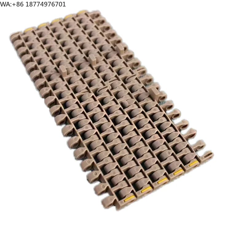 500 series flat grilled modular conveyor belts for food machinery, conveyor belts for fried food cooling