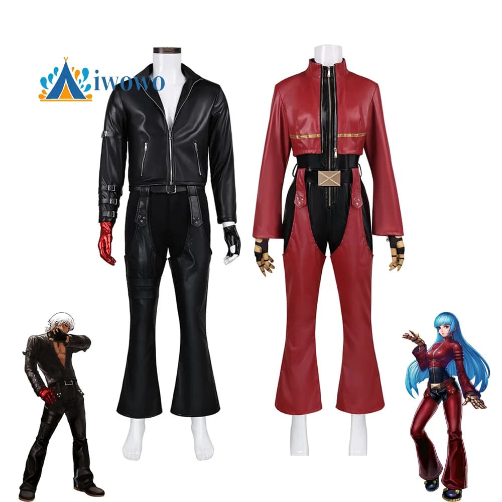 THE KING OF FIGHTERS K' Kula Diamond Cosplay Costume KOF Fighting game leather jacket set complete set Hallowmas Party