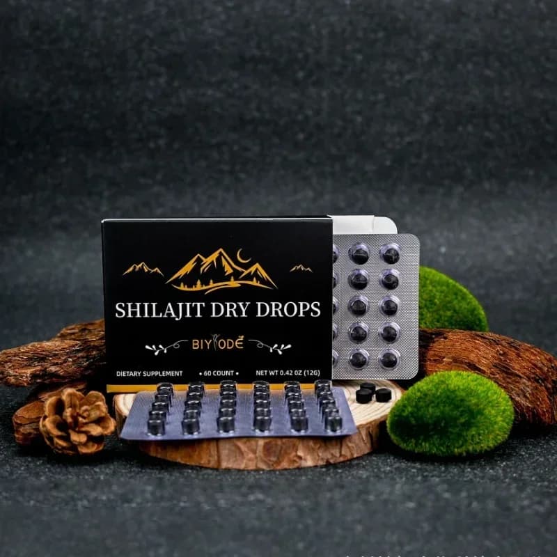 1 bottiglia da 60 pillole Shilajit Compresse Alimenti minerali salutari