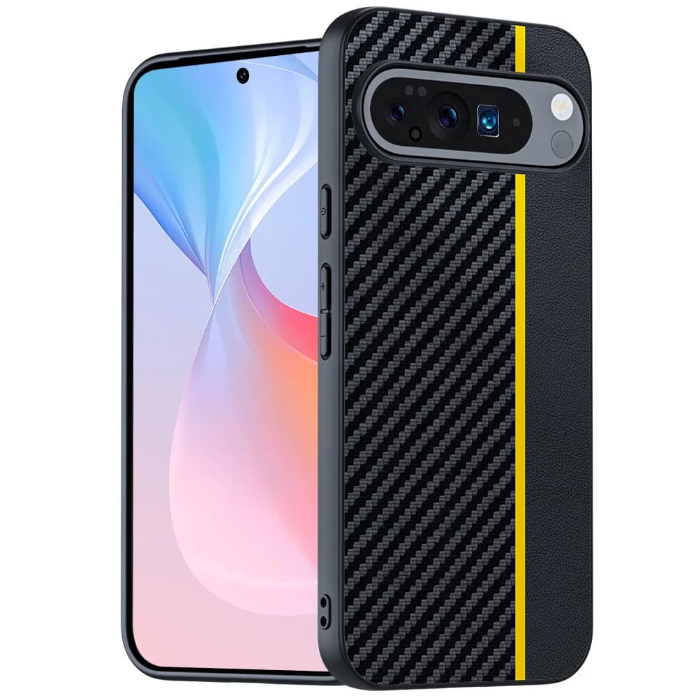 Kevlar luxury carbon fiber leather case for Google Pixel 10 Pro XL Pixel 9 8 7 6 7A 8A Protective housing for anti-door chargers