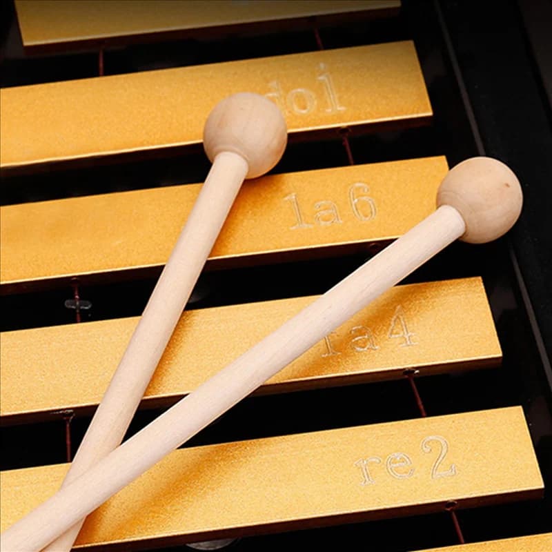 A74K-20 paia di bacchette per percussioni in legno per carillon energetico, xilofono, blocco di legno, glockenspiel e campanelli