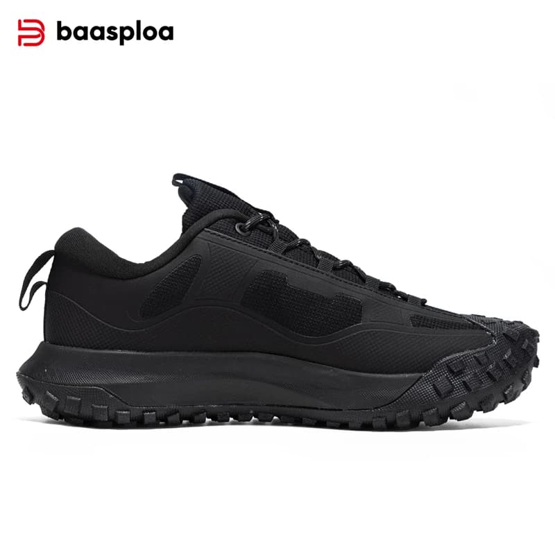 Baasploa Men Hiking Shoes Water Repellent Trekking Sneakers Outdoor Shoes Non Slip Wear Resistant Mountain Walking Comfort