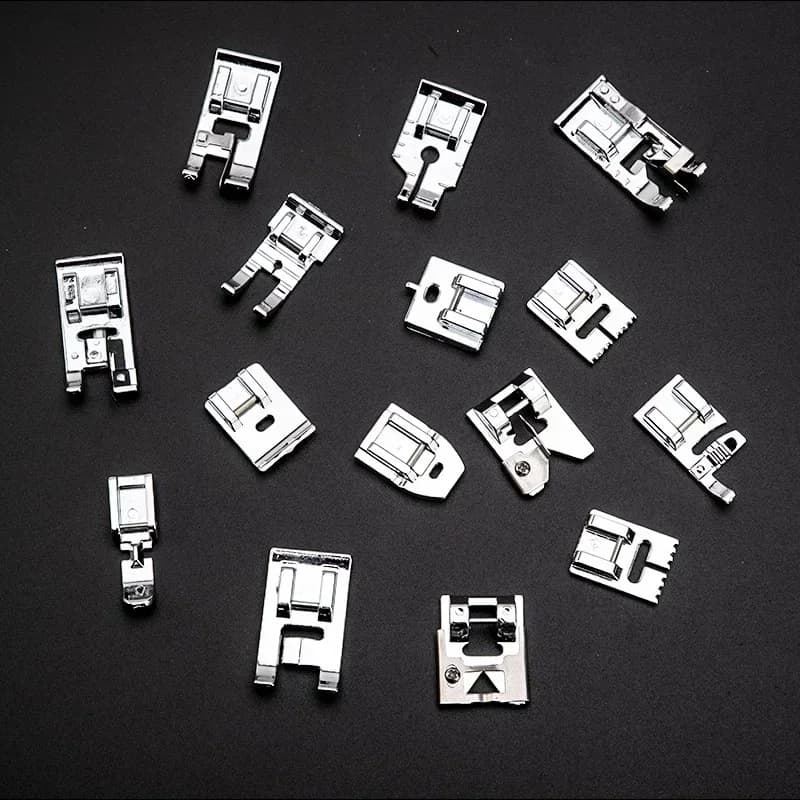 Set da 32 piedini pressori per macchine da cucire, strumenti fai da te, accessori per cucito, kit piedino pressore per cordatura, intreccio, scanalature e arricciatura