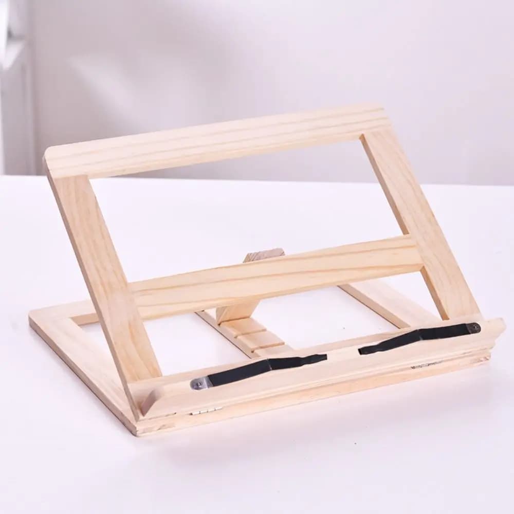 Supporto per laptop regolabile in legno, pratico e portatile, robusto e pieghevole, per adulti