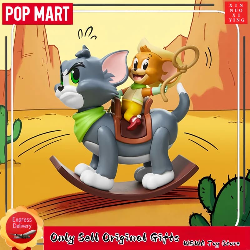 Autentico Blind Box Fatto a Mano POP MART Tom & Jerry della Serie Cat and Mouse Playground, Regali Originali, Prodotti Stranger Things